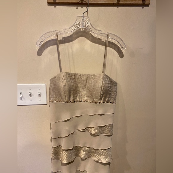 S.L. Champagne dress & Jacket. Size 10 - Picture 3 of 5